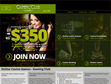 Tablet Screenshot of gamingclub.com